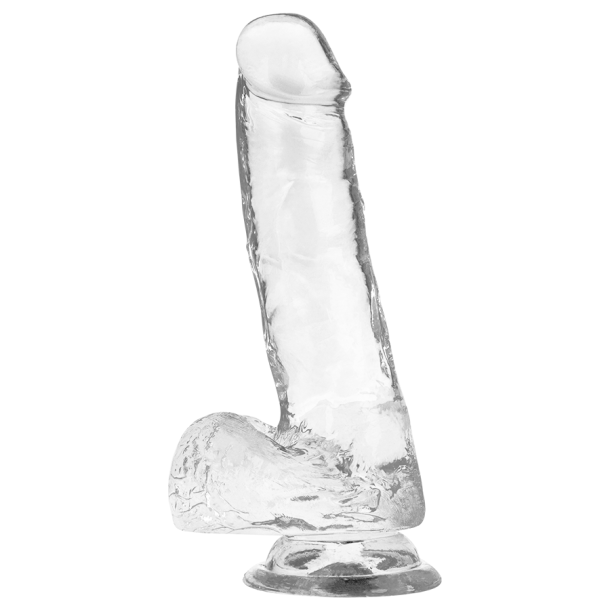 XRAY transparent penis med kugler 18,5cm x 3,8cm