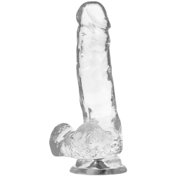 XRAY transparent penis med kugler 18,5cm x 3,8cm
