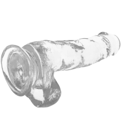 XRAY transparent penis med kugler 18,5cm x 3,8cm