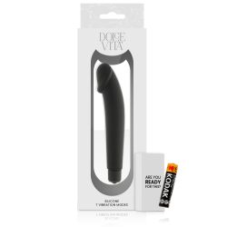 Dolce Vita realistic sort silikone vibrator 