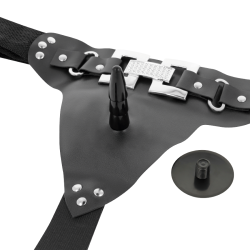 Harness David deluxe vibrerende rem p� flesh 18 x 4,5 cm