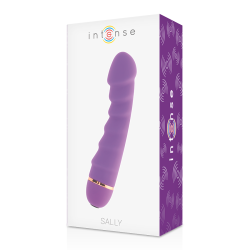 Intense sally 20 hastigheder silikone lilla vibrator 
