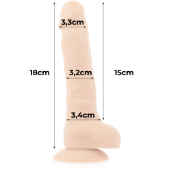 Cock Miller dildo silikone 18 cm
