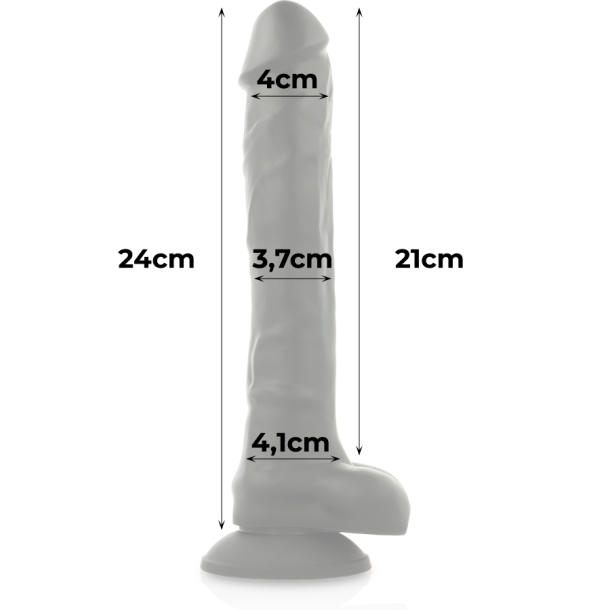 Cock Miller dildo silikone sort 24 cm