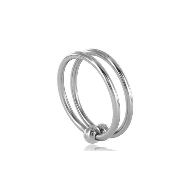 Metal Hard dobbelt glans ring 28 mm