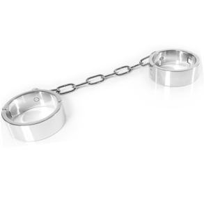 Metal Hard ankelmanschetter med n�gle BDSM