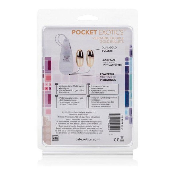 Calex vibrerende kugler guldduo