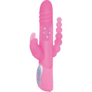 Seven Creations rabbit pink triple stimulation vibrator