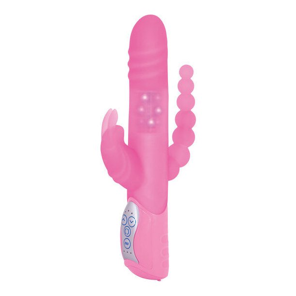 Seven Creations rabbit pink triple stimulation vibrator