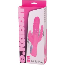 Seven Creations rabbit pink triple stimulation vibrator