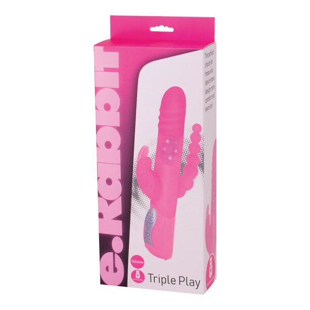 Seven Creations rabbit pink triple stimulation vibrator
