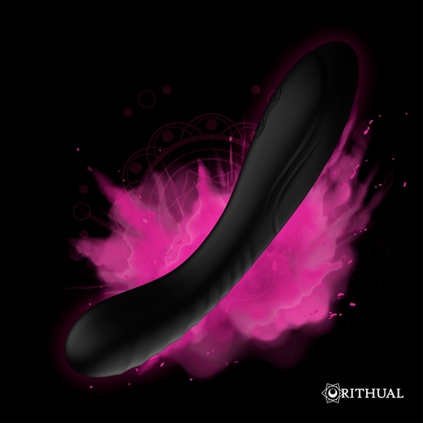 Rithual kriya G-spot stimulator genopladelig sort