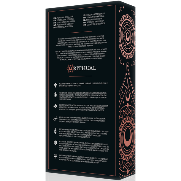 Rithual kriya G-spot stimulator genopladelig sort