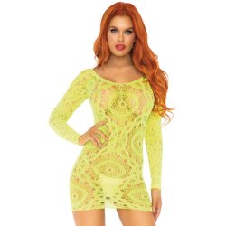 Leg Avenue h�klet neon mini kjole one size