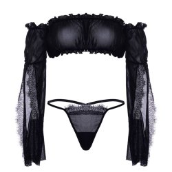 Leg Avenue bandeau top + thong one size