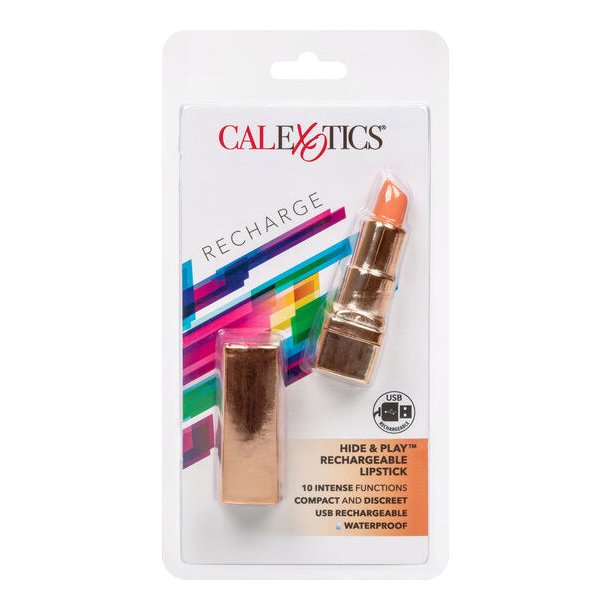 Calex hide &amp; play lipstick recharge orange