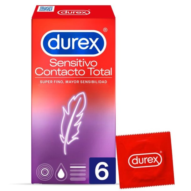 Durex sensitive contact 6 stk kondomer