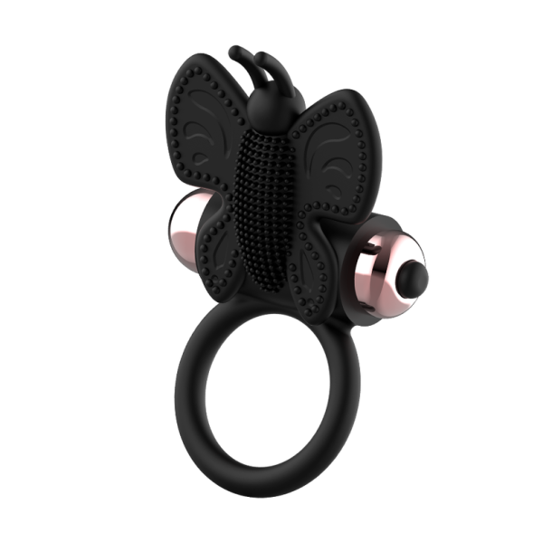 Coquette Chic Desire cock ring butterfly vibrator sort/guld