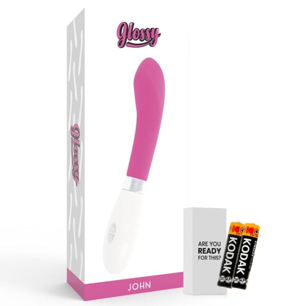 Glossy John vibrator pink
