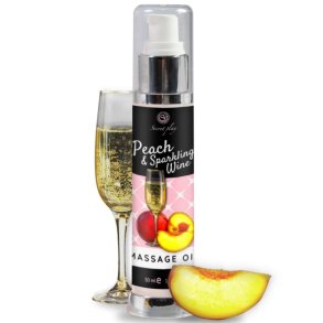 Secretplay peach & sparkling wine massage olie 50ml