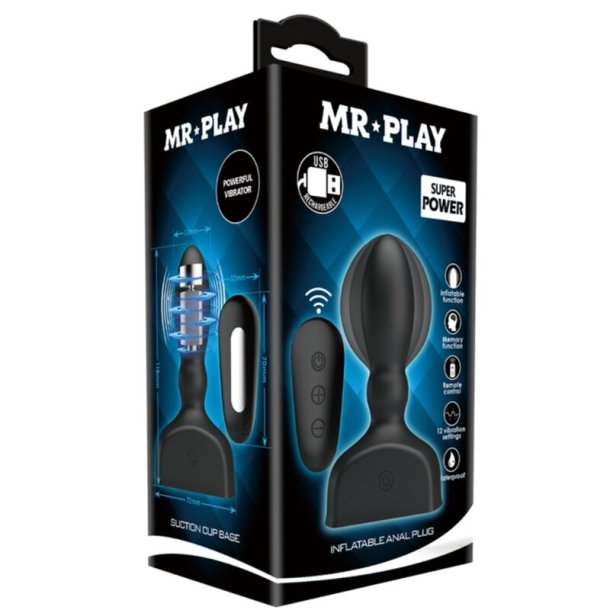 Pretty Love mr. play oppustelig analplug 12,1 cm