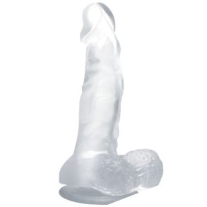 Baile realistisk dildo sugekop og kugler 16,7 cm klar