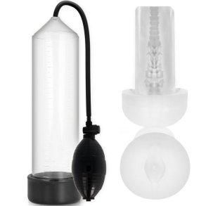 Pump Addicted RX3 transparent pleasure sleeve