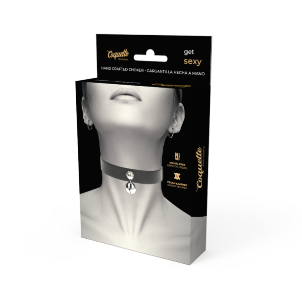 Coquette Chic Desire homemade choker jingle bell