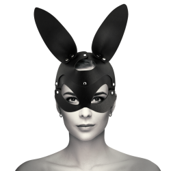 Coquette Chic Desire vegansk l�dermaske bunny ears