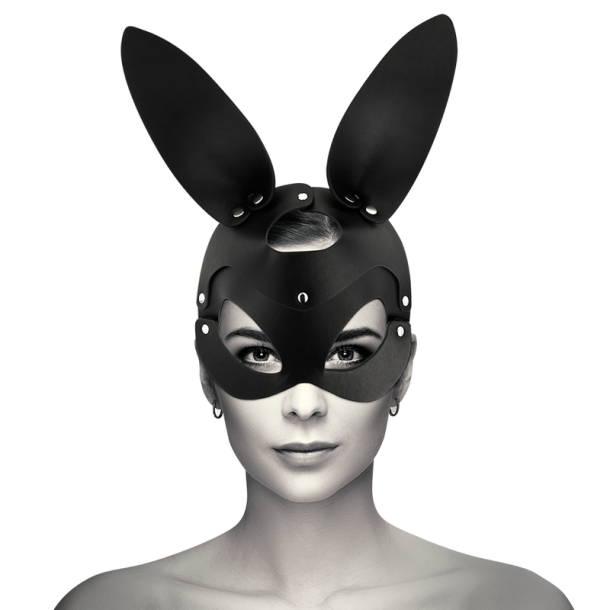 Coquette Chic Desire vegansk l�dermaske bunny ears