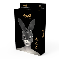 Coquette Chic Desire vegansk l�dermaske bunny ears