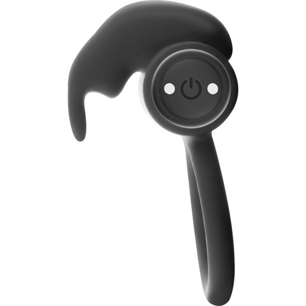 Black &amp; Silver burton vibrerende ring 10 tilstande sort