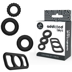 Addicted Toys cock ring s�t 4 stk