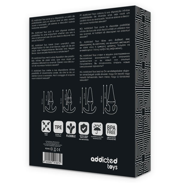 Addicted Toys leget�j s�t 4 stk analplug