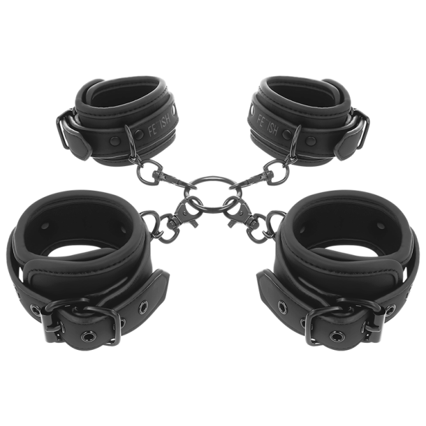 Fetish Submissive hogtie og manchets�t