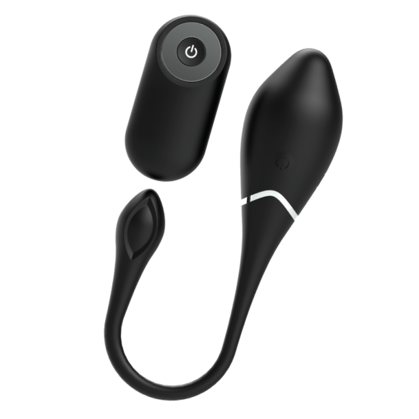 Black &amp; Silver jenell genopladeligt vibrerende �g