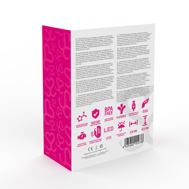 Moressa silikone vibrerende penisring genopladelig rosa