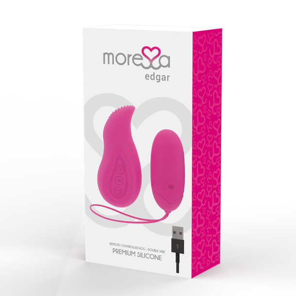 Moressa edgar silikonevibrator fjernbetjent
