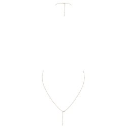 Obsessive bijou guld halsk�de one size