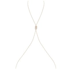 Obsessive bijou guld halsk�de one size