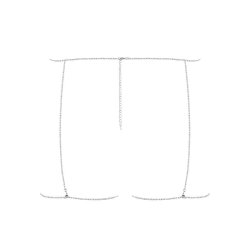 Obsessive bijou glitter lower body harness one size