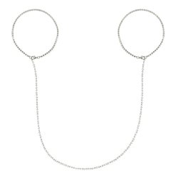 Obsessive bijou silver handcuffs gadets 
