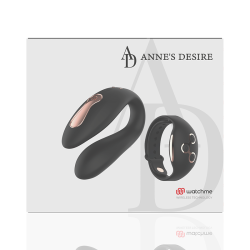 Anne's desire dual pleasure wirless watchme sort/guld