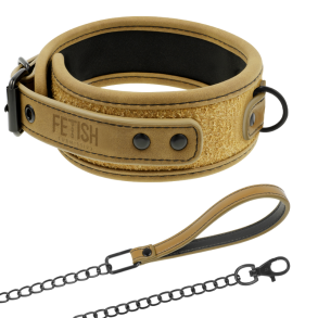 Fetish Submissive collar med snor