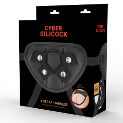 Cyber ??Silicock strap-on harness med 3 ringe