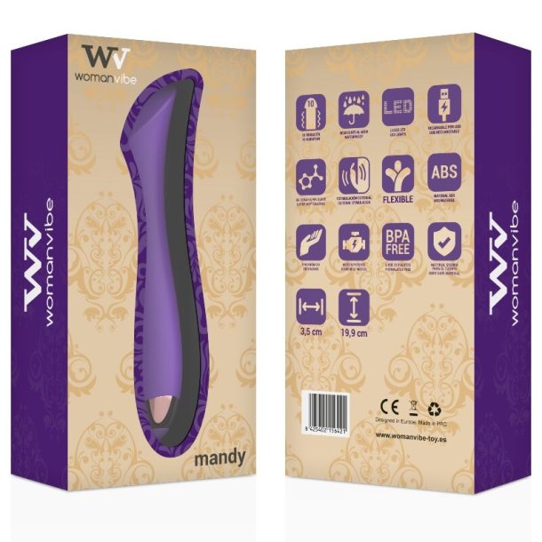 Womanvibe mandy "k" point silikone vibrator