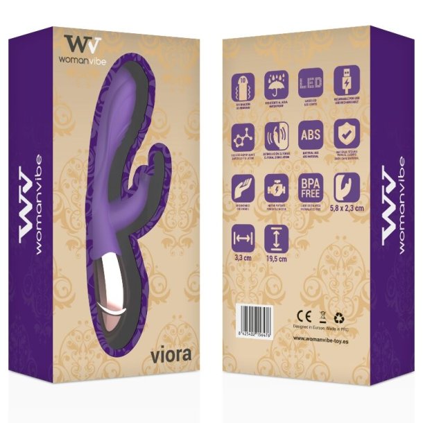 Womanvibe Viora silikone genopladelig vibrator