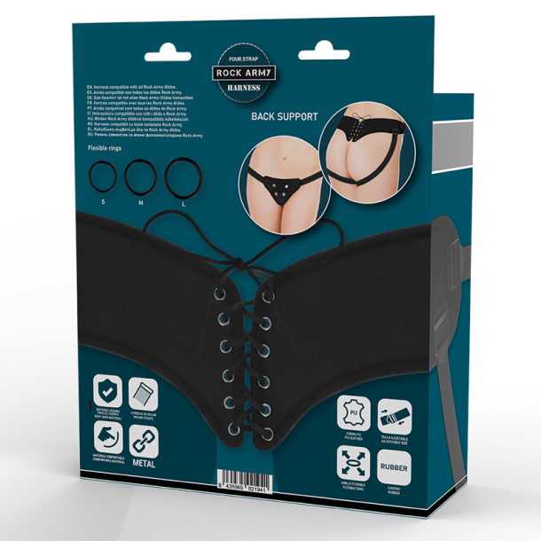 Rock Army justerbar harness og fleksible ringe