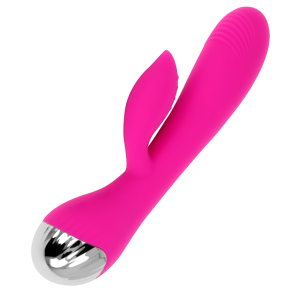 Ohmama usb silikone vibrator 10 hastigheder 19 cm