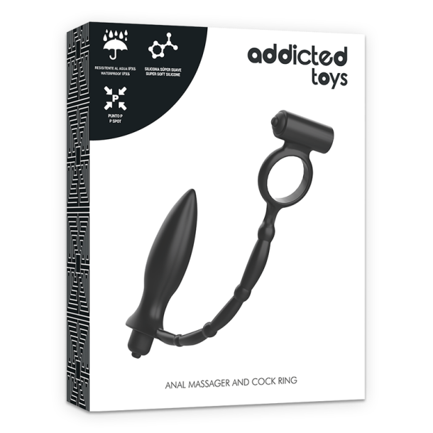 Addicted Toys analplug med vibrationsring
